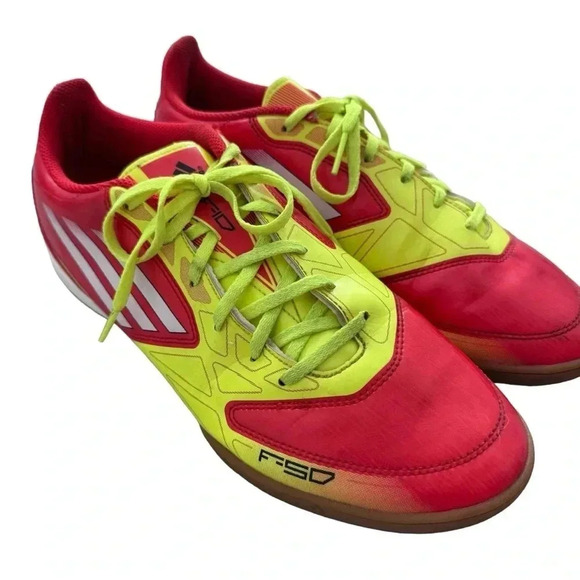 ADIDAS F10 IN ADIPRENE Espana Orange Red Yellow Soocer Futbol Sz 9 Rare - Picture 8 of 9